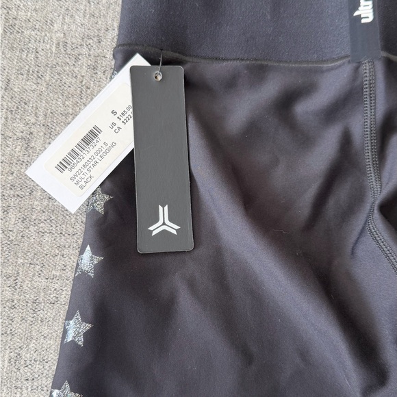 Ultracor feat Soul cycle Black Matte Flash Knockout Star Side Leggings  S NWT - Picture 2 of 6